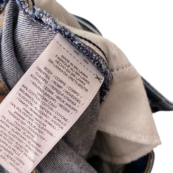 Seven7 Weekend Slim Fit Straight Leg Distressed Jean in Size 12 - Picture 13 of 13